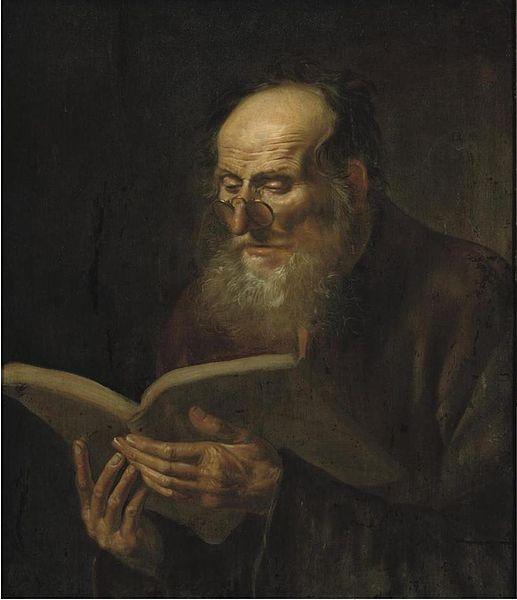 HOOGSTRATEN, Samuel van Bearded man reading France oil painting art